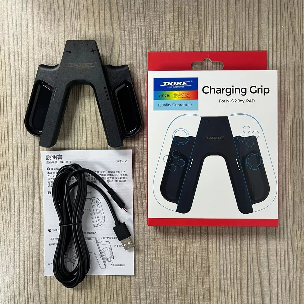 Switch 2 Charger Grip Bracket for NS 2 Joystick Controller Grip Handle Portable Charging Station for Switch 2 Gaming Accessories