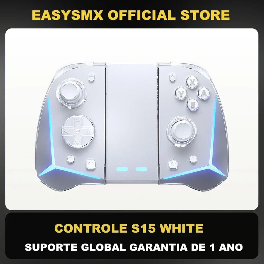 EasySMX S15 L/R Joypad Wireless RGB Controller Compatible with Nintendo Switch/OLED, Gyroscop, Amiibo, Hall Effect, For Pokemon
