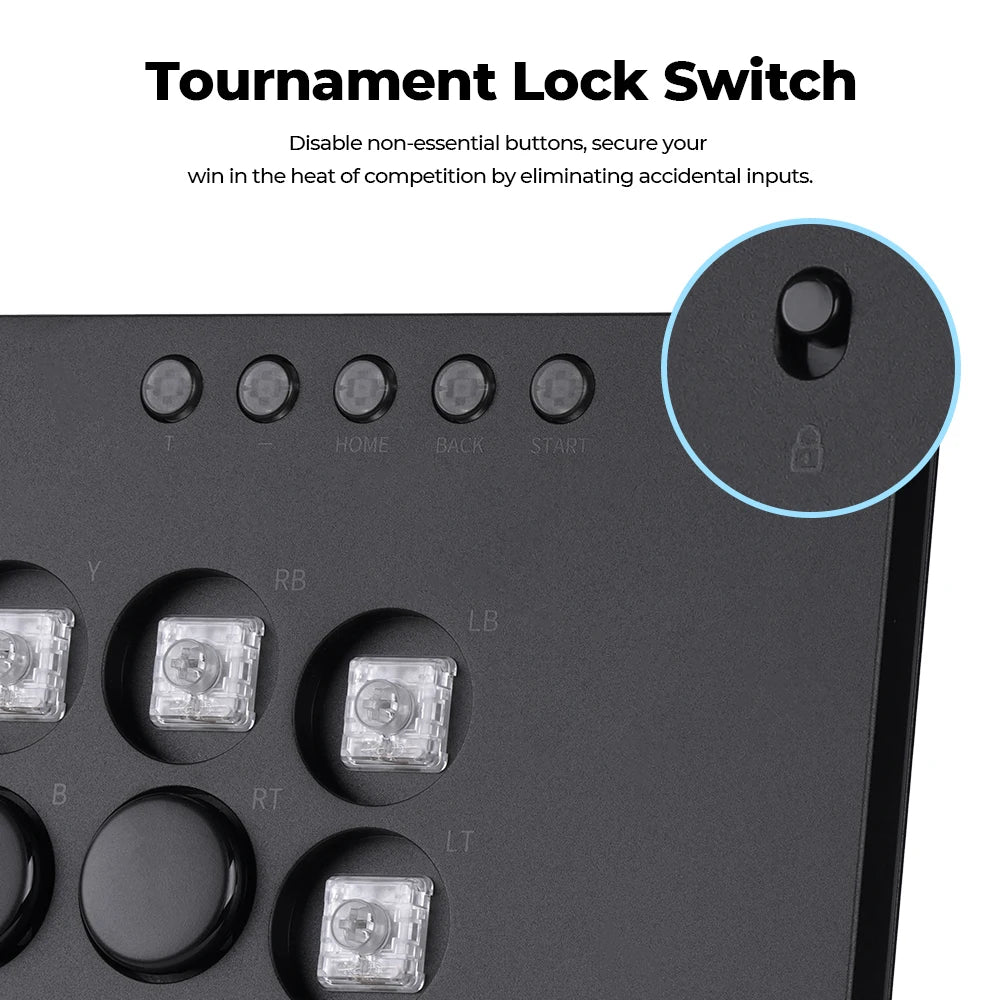 Haute42 M-Ultra Aluminium Alloy Leverless Arcade Stick Hitbox Controller For PC/ Ps4 / Ps5 /Switch Arcade Leverless Controller