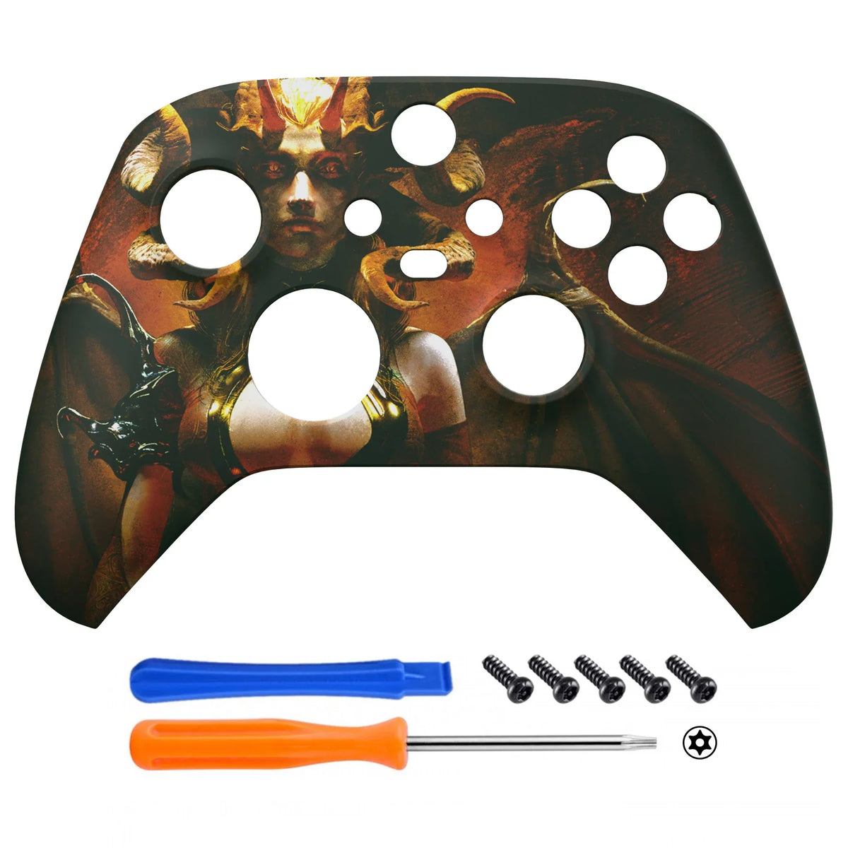 eXtremeRate Replacement Soft Touch Front Housing Shell Cover Faceplate for Xbox Series X/S (Xbox Core) Controller Multi-patterns