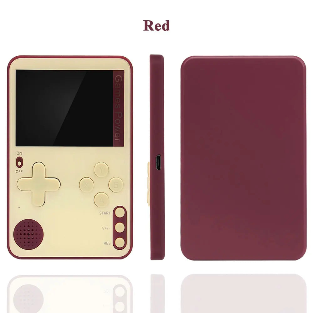 K10 Ultra-Thin Retro Game Console 2.4 Inch with 500 Classic Games