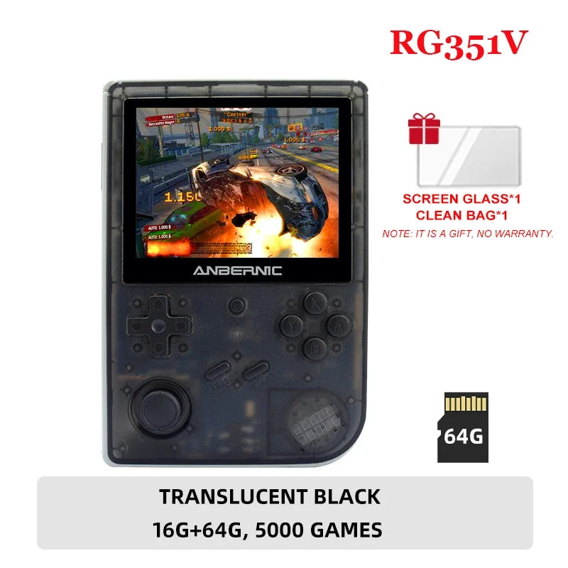 Anbernic RG351V Retro Handheld, 3.5-Inch IPS, Up to 2500 Games