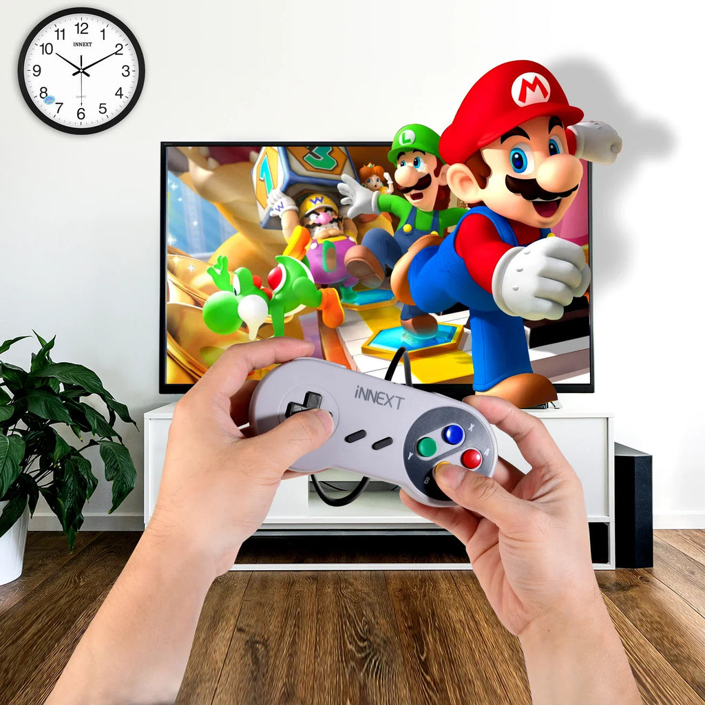 USB Classic Game Controller Joypad Wired Joystick Gamepad for SNES Retro Gaming for Windows 7/8/10 PC MAC Linux Raspberry Pi 3