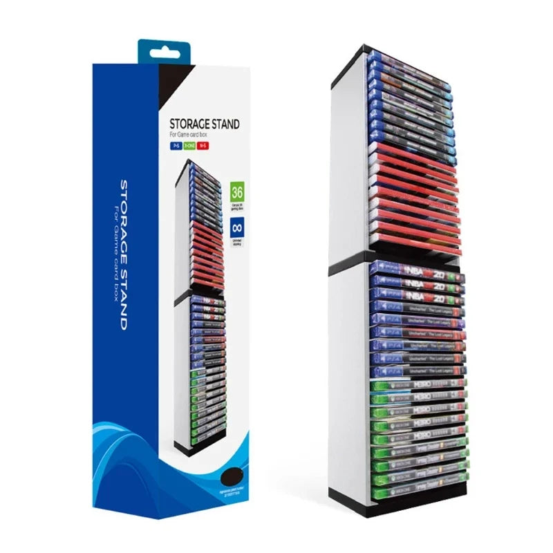 36 Game Disc Storage Tower for PS5 PS4 Xbox One Switch