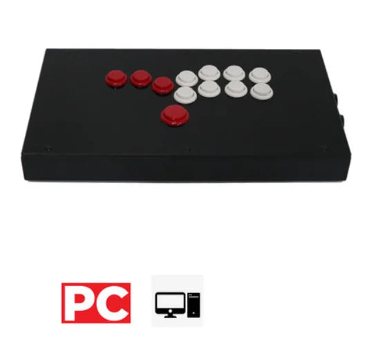Transparent Hitbox Mixbox WASD Fight Stick, Sanwa Buttons, PS4/PC