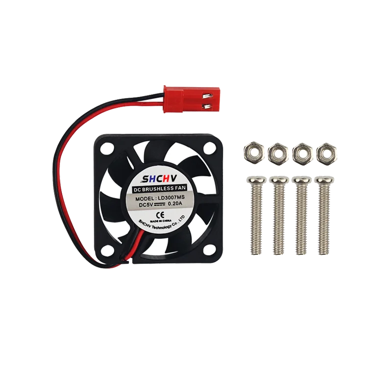 Raspberry Pi 4 Cooling Fan 30 x 30 mm Cooler Fan for Acrylic ABS Case for Raspbery Pi for Orange Pi for Retroflag Case
