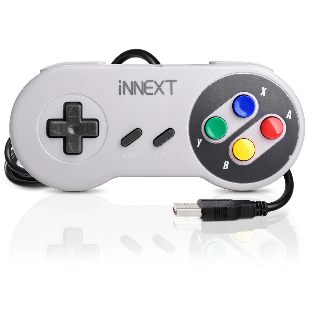 USB Classic Game Controller Joypad Wired Joystick Gamepad for SNES Retro Gaming for Windows 7/8/10 PC MAC Linux Raspberry Pi 3