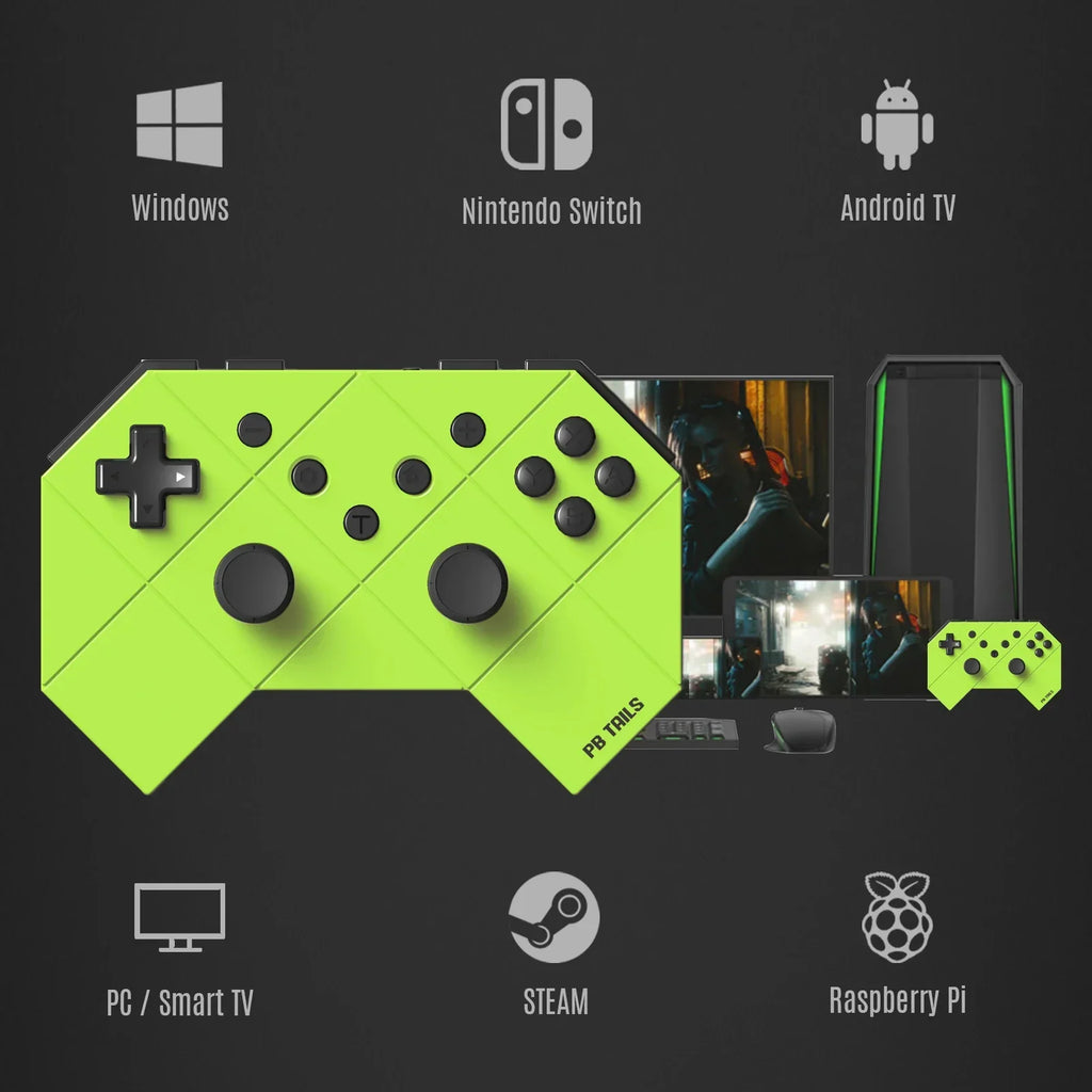 PB Tails CHOC Bluetooth Gamepad for Switch OLED, Dual Vibration