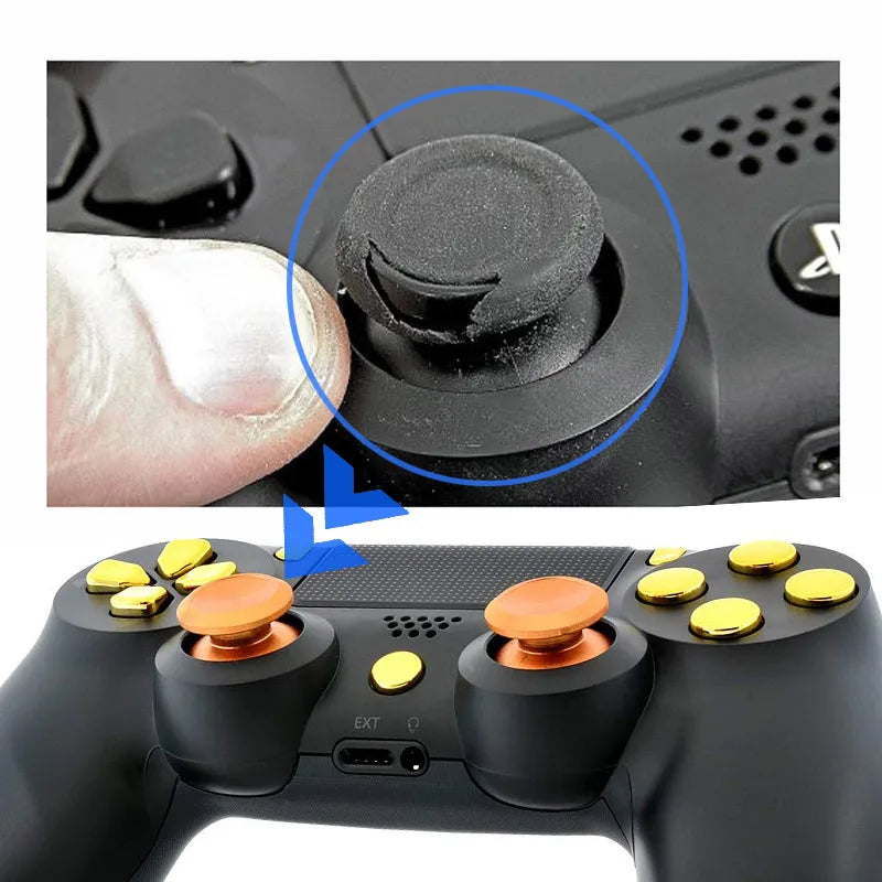 Data Frog Metal Thumbsticks for PS4 Slim/Pro, Xbox One Slim
