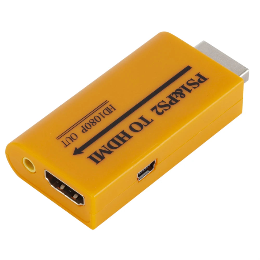 PS1 PS2 to HDMI Adapter with 1080P Video Output for HDTV