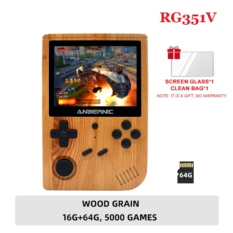 Anbernic RG351V Retro Handheld, 3.5-Inch IPS, Up to 2500 Games