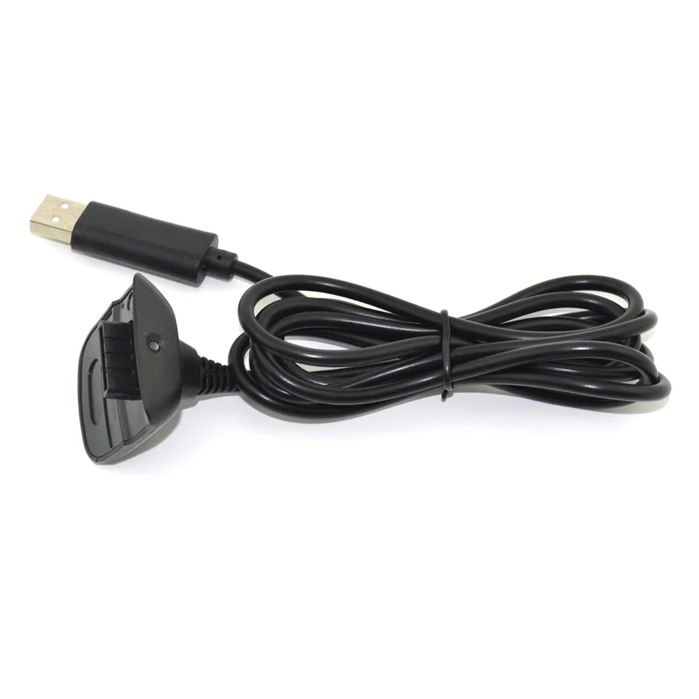 Xbox 360 Wireless Controller USB Charging Cable, 1.5m, Black