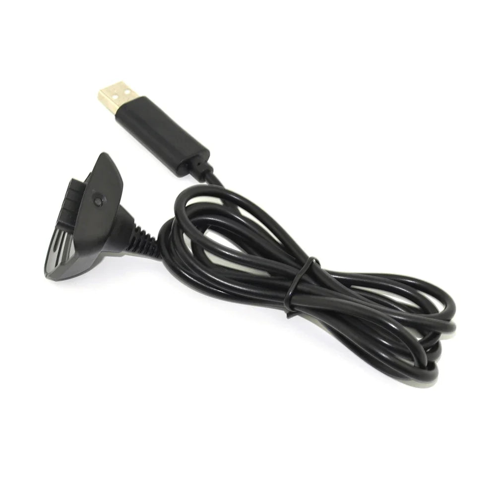Xbox 360 Wireless Controller USB Charging Cable, 1.5m, Black