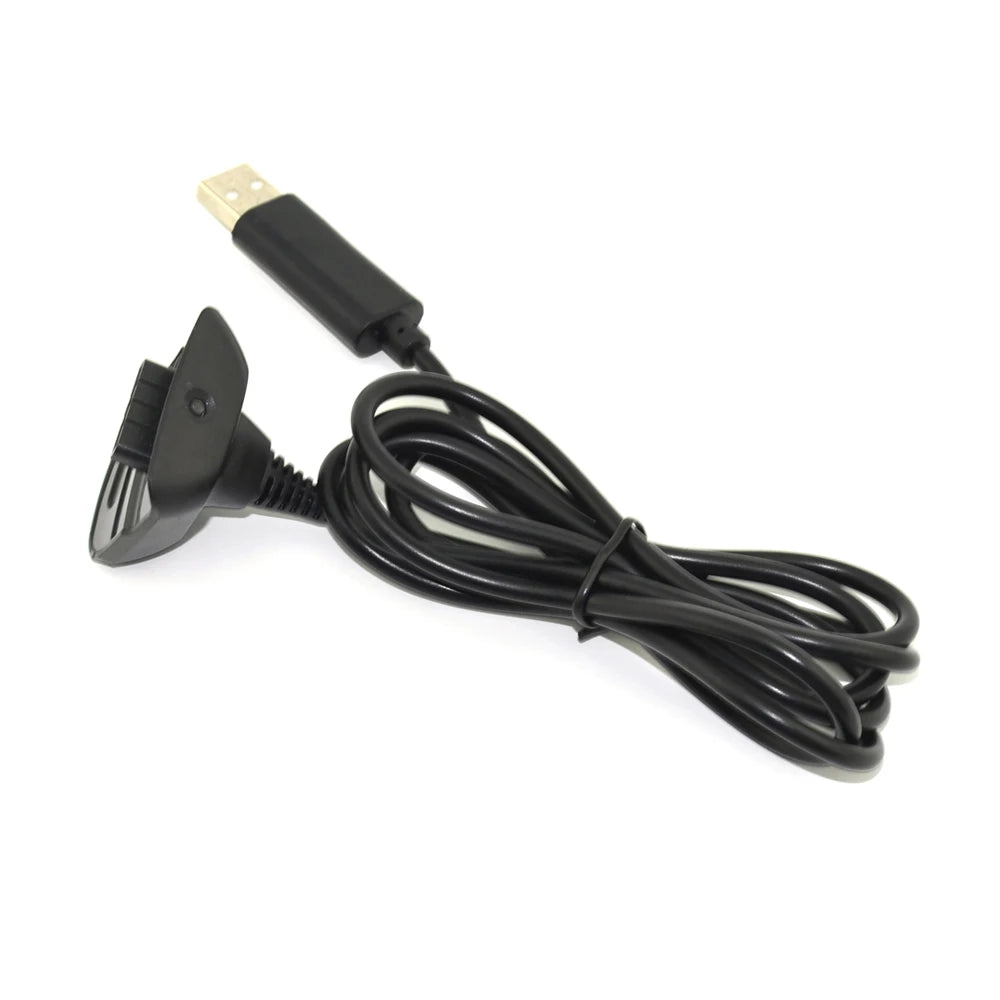 Xbox 360 Wireless Controller USB Charging Cable, 1.5m, Black