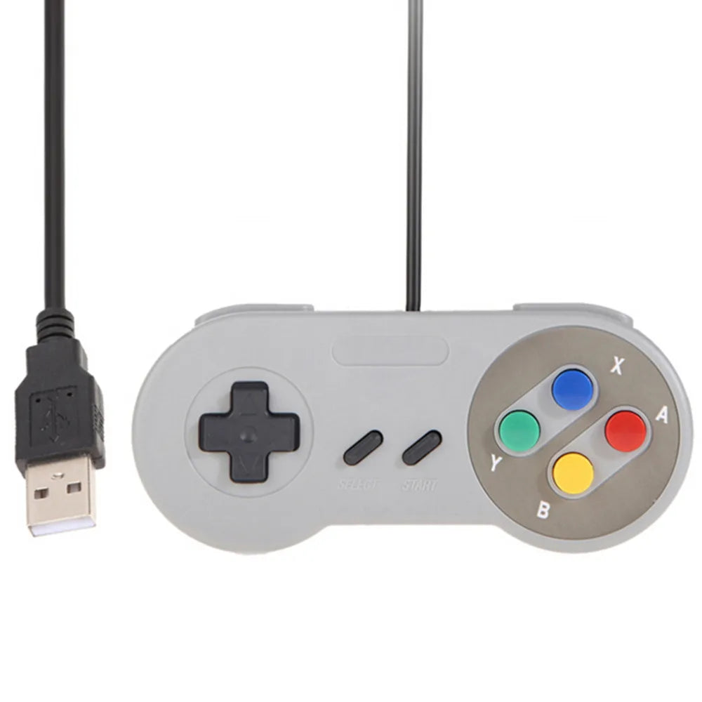 VPLAY 3-Pack Wired USB Controllers for PC, NES, SNES, Sega
