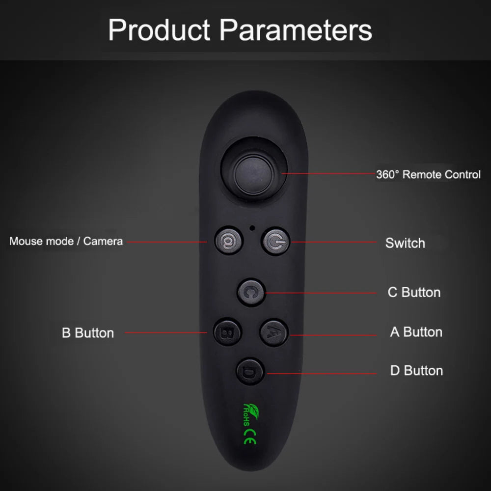 Mini Bluetooth Gamepad for Android, iOS & PC Remote Controller