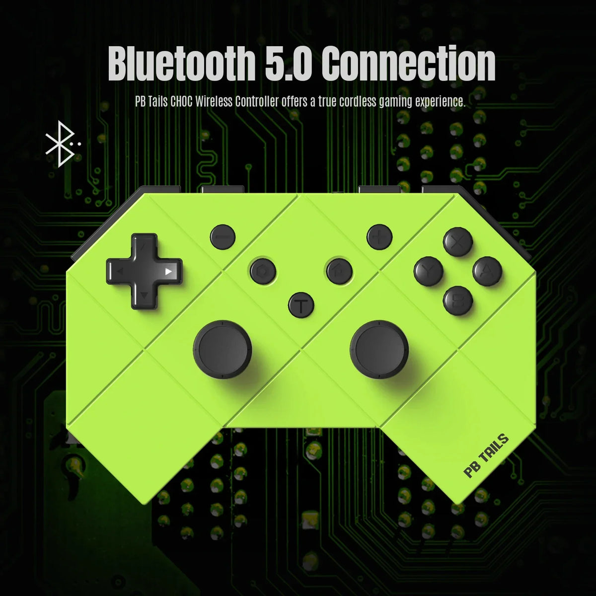 PB Tails CHOC Bluetooth Gamepad for Switch OLED, Dual Vibration