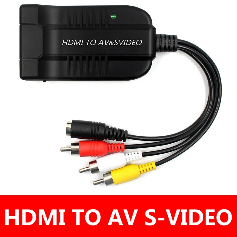 PS4 HDMI to S-Video and RCA Converter Adapter with 1080P