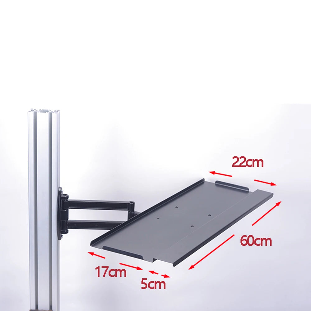 Aluminum Rotary Keyboard and Mouse Tray for Sim Racing
