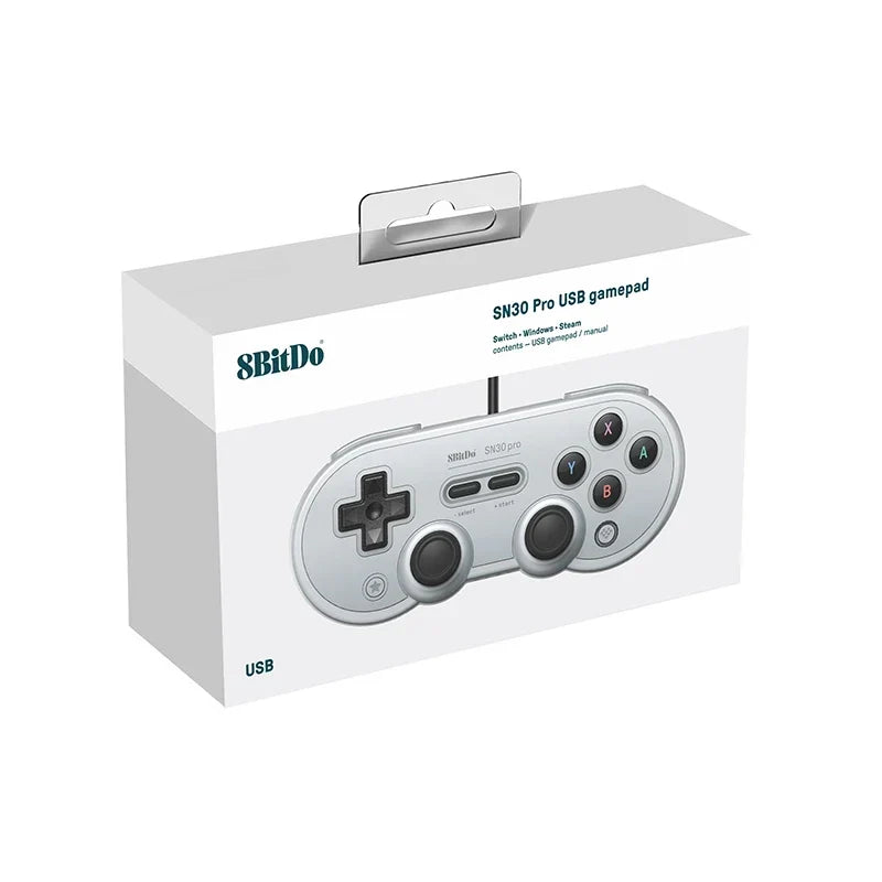 8BitDo SN30 Pro Wired Gamepad, Switch, Raspberry Pi SN Edition