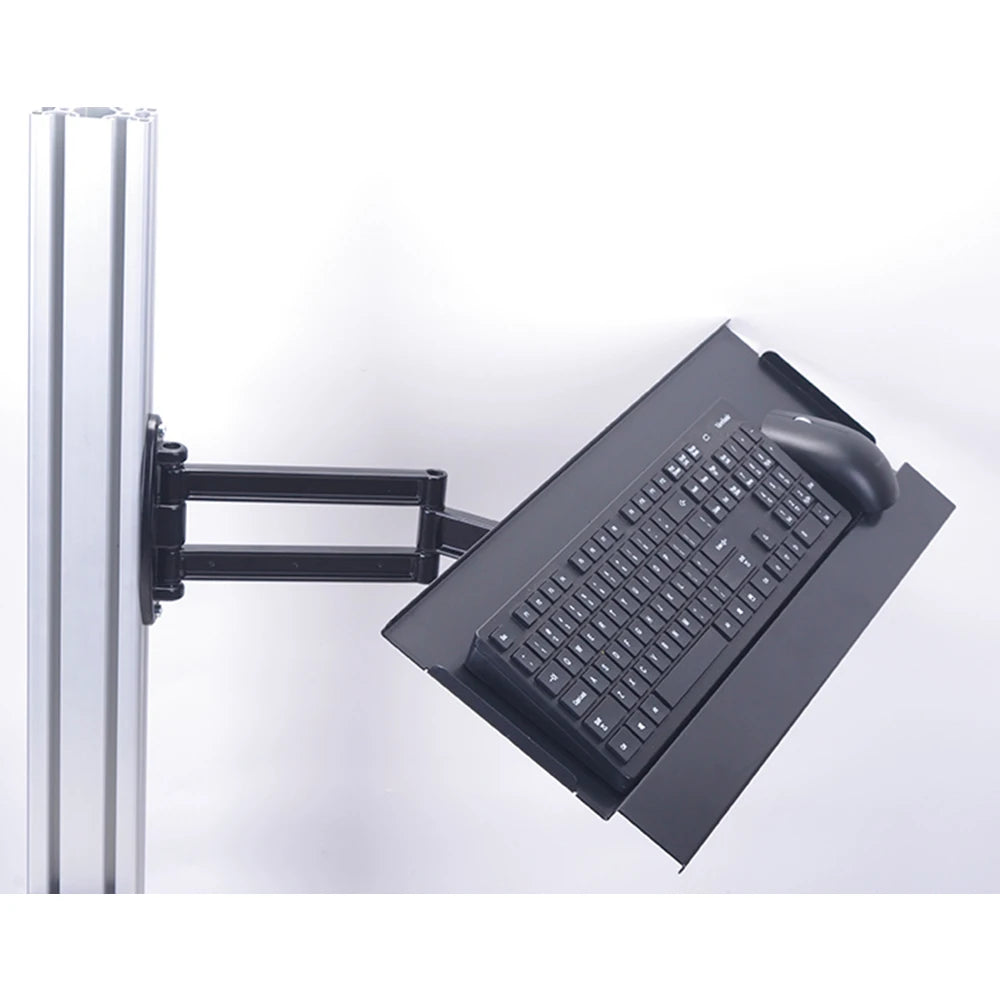 Aluminum Rotary Keyboard and Mouse Tray for Sim Racing