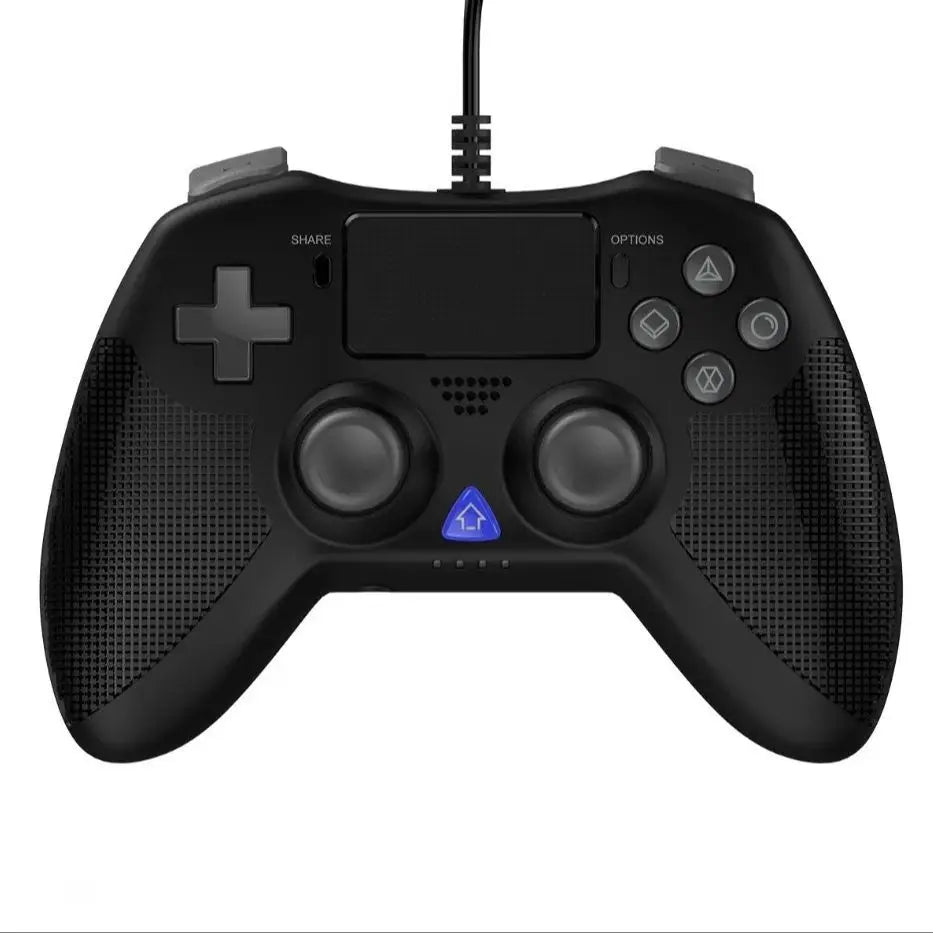 PG-P4018 Wired Game Controller for PS4/PS4 Slim/PS4 Pro/PS3/PC – Plug-and-Play Triangle Hero Controller with Turbo Function