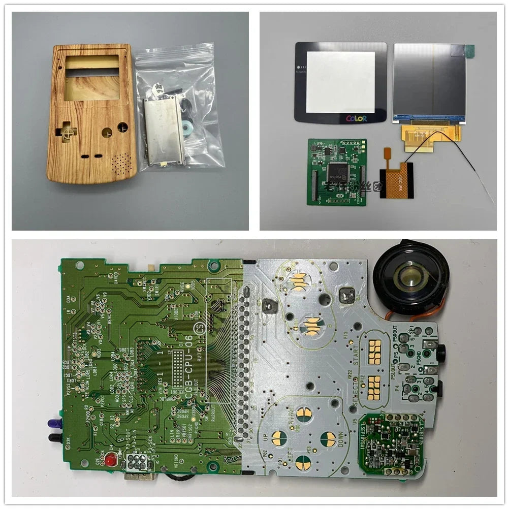 GBC Game Boy Color 2.6-Inch IPS LCD Refurbished Console, New Case