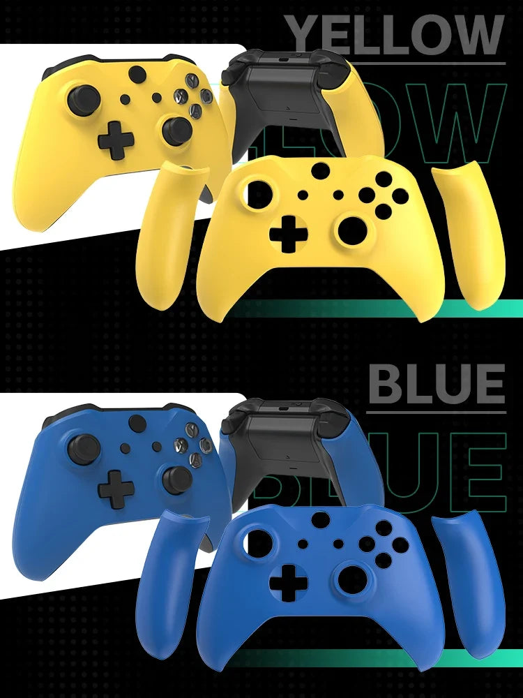 DATA FROG for Xbox One S Control Case Housing for Xbox One Controller Shell with Grips Custom DIY Gaming Mod for Xbox Shell