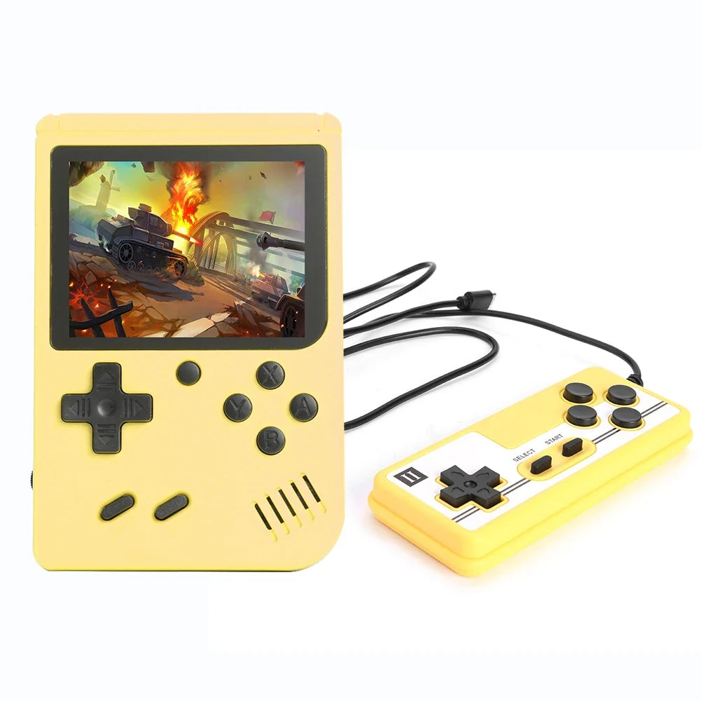 3 Inch Retro Handheld Game Console, 400/500/800 Games, AV Out