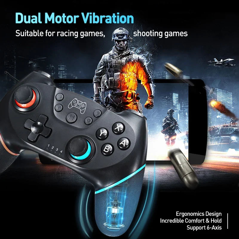Wireless Bluetooth for Nintendo Switch & OLED Lite PC Controller Gamepad Joystick Control Computer Game Pad Mando Command Gaming