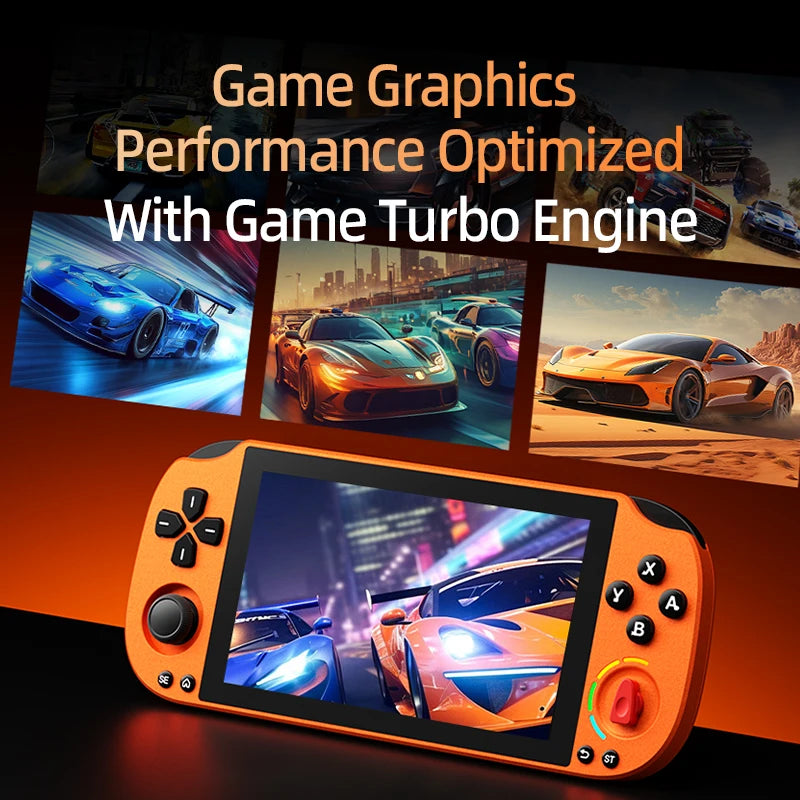 PSK5000 Retro Handheld Game Console 5 Inch IPS Helio G85 Android