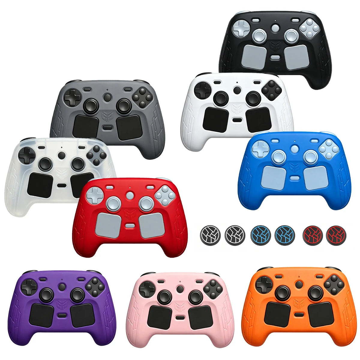 Silicone Case for Steam Controller 2 with 2 Thumb Grip Caps