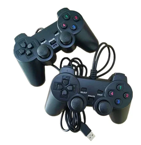 USB Wired Dual Vibration Controller for PC Windows and PS3
