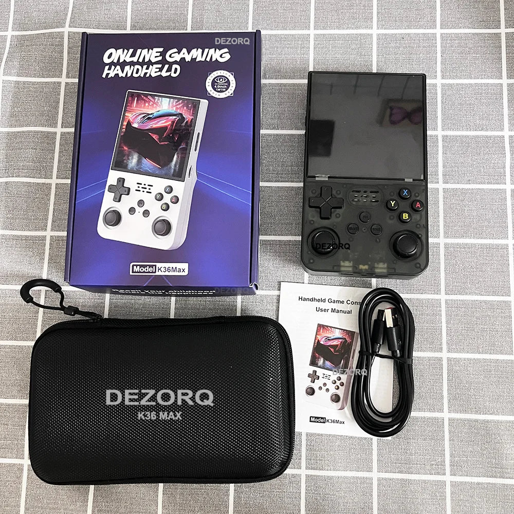 K36 Max Retro Handheld Game Console 4-Inch IPS, 10000+ Games