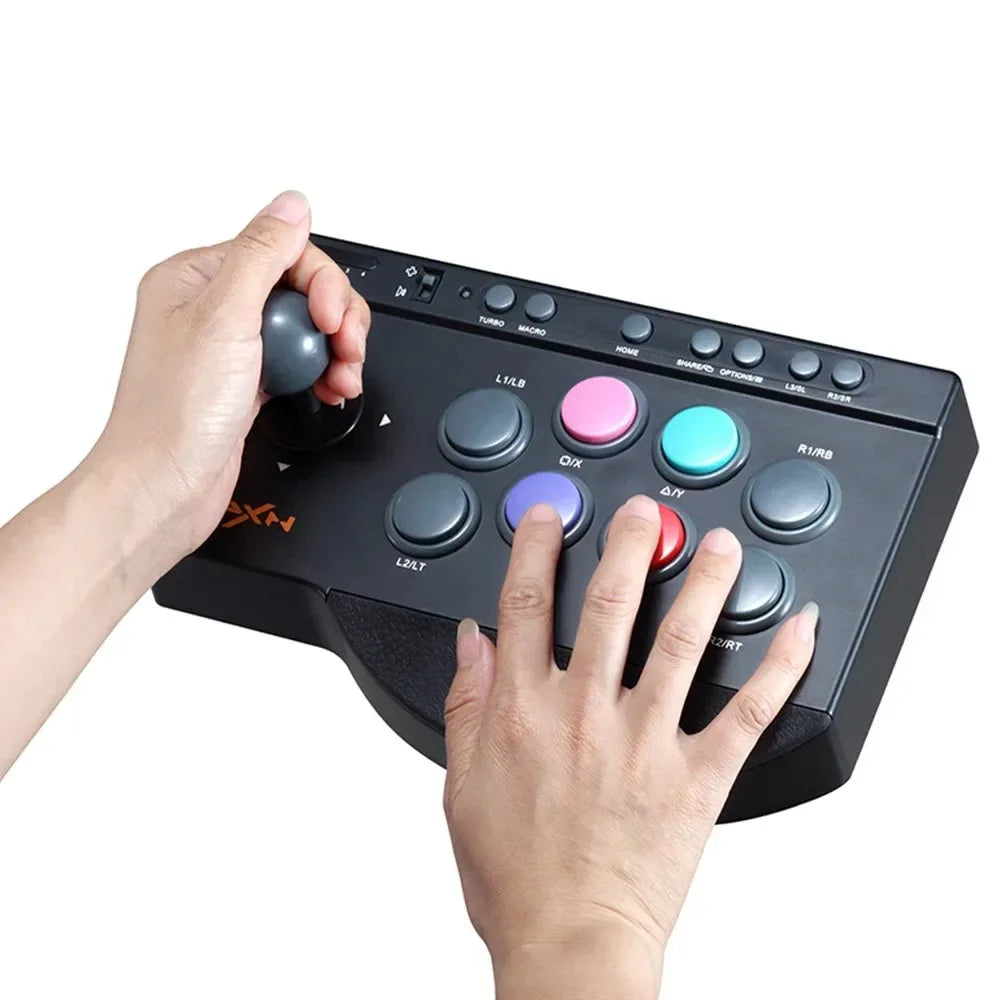 PXN 0082 Arcade Fighting Joystick, Street Fighter Game Controller Compatible with PC PS3 PS4 Xbox One Switch Android TV