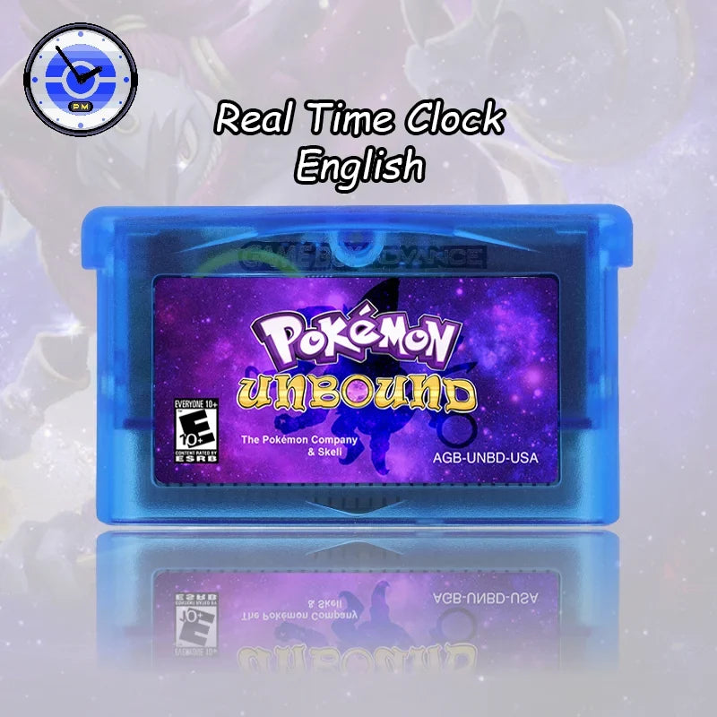 Pokémon Unbound v2.1.1.1 Reproduction GBA Cartridge with Box