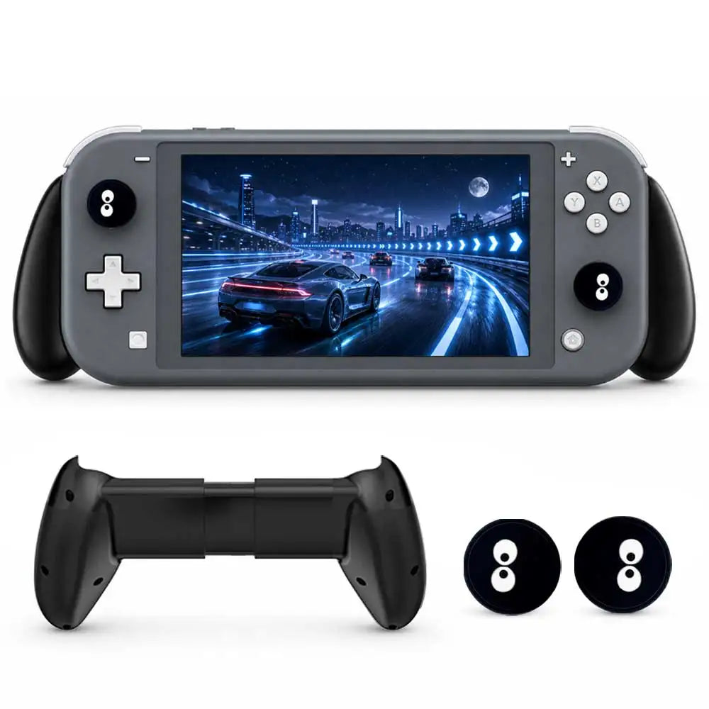 Stretchable Hand Grip For Switch 1/Oled/Lite Handheld Bracket Console Protective Case Stand Holder with 2 Thumbstick Grip Caps