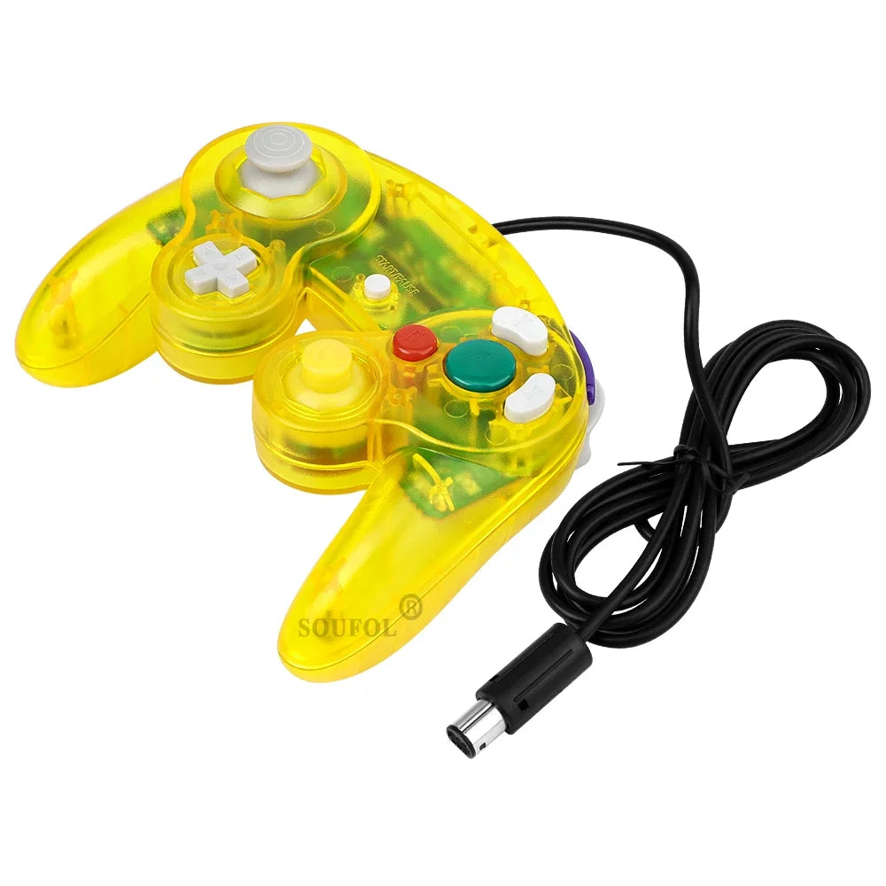 GameCube Transparent Wired Controller Gamepad, 1.5M Cable