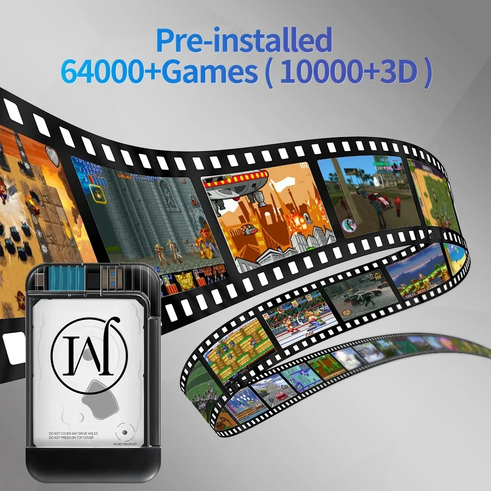 Retrobat 500G HDD for Windows PC, 64000+ Games, PS2/PS3 Emulators