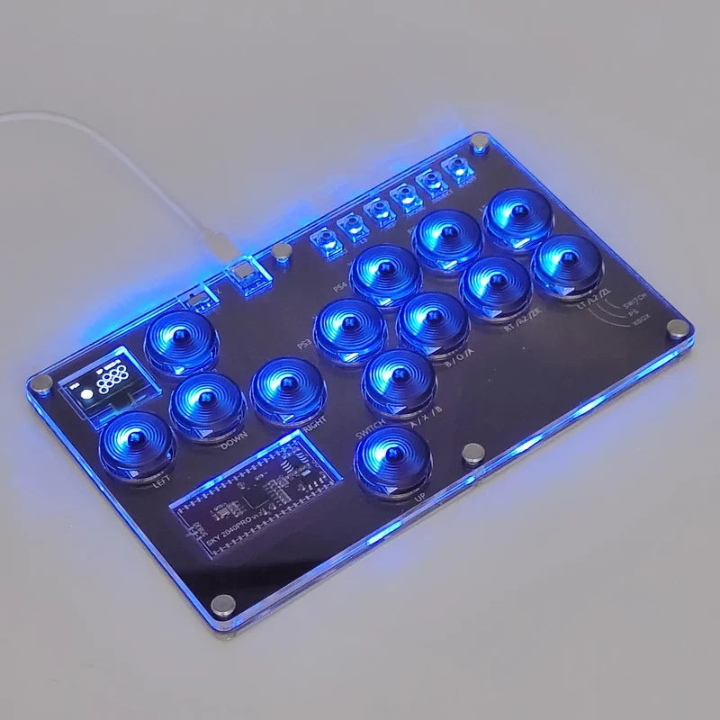 HITBOX Covers SOCD Street Fighter 6 Custom Game PS5 Raspberry Pi Axis SKY2040 Fighting Keyboard