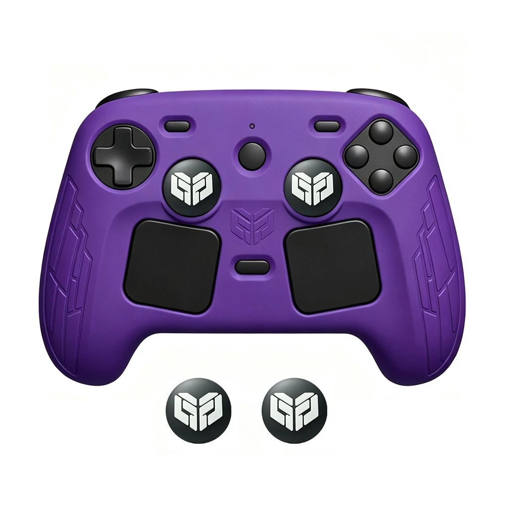 Silicone Game Controller Shell, Shockproof Protective Cover, Scratch Resistant, Dust-Proof, Steam Controller 2 with Joystick Cap