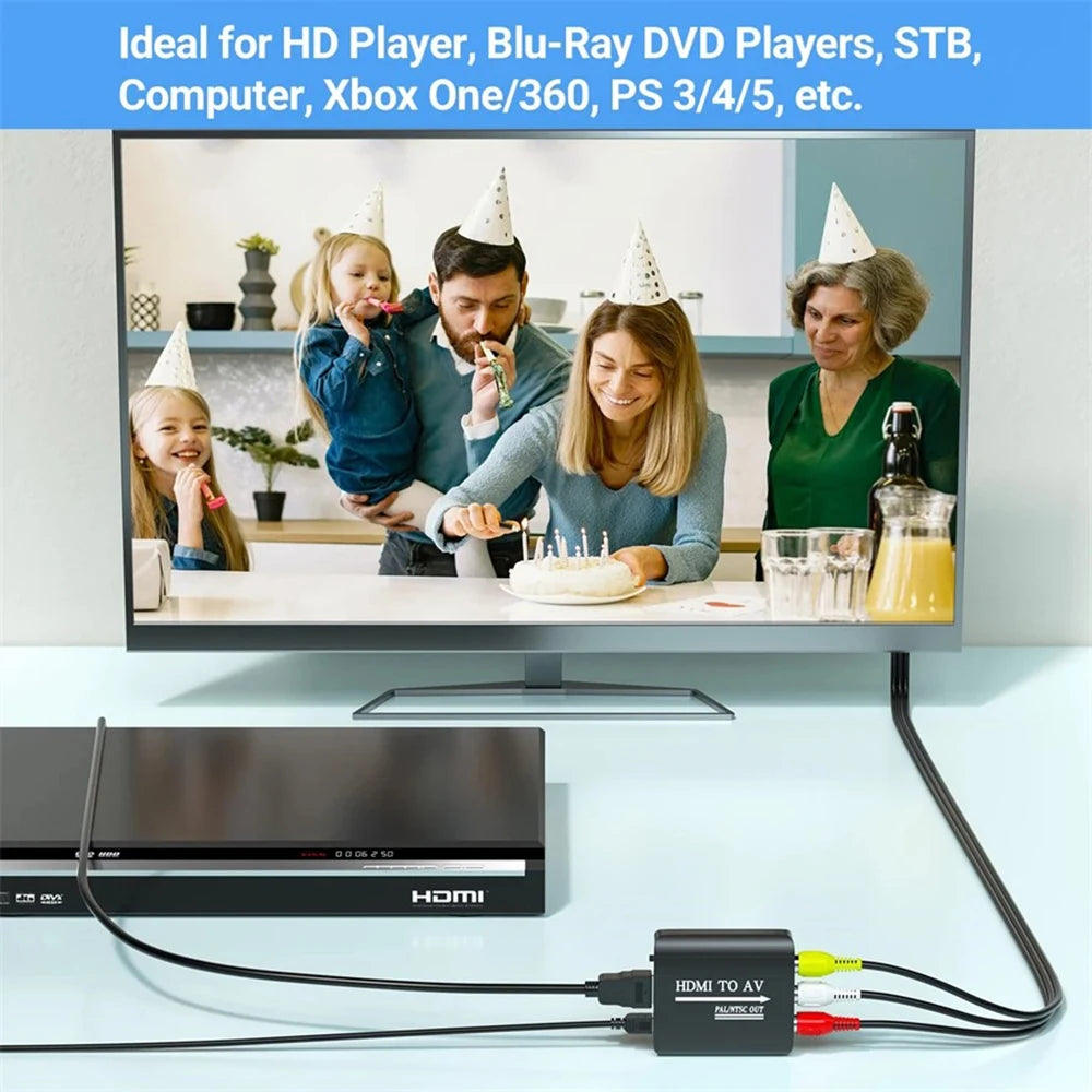 N64 AV to HDMI or HDMI to AV RCA Video Converter for N64