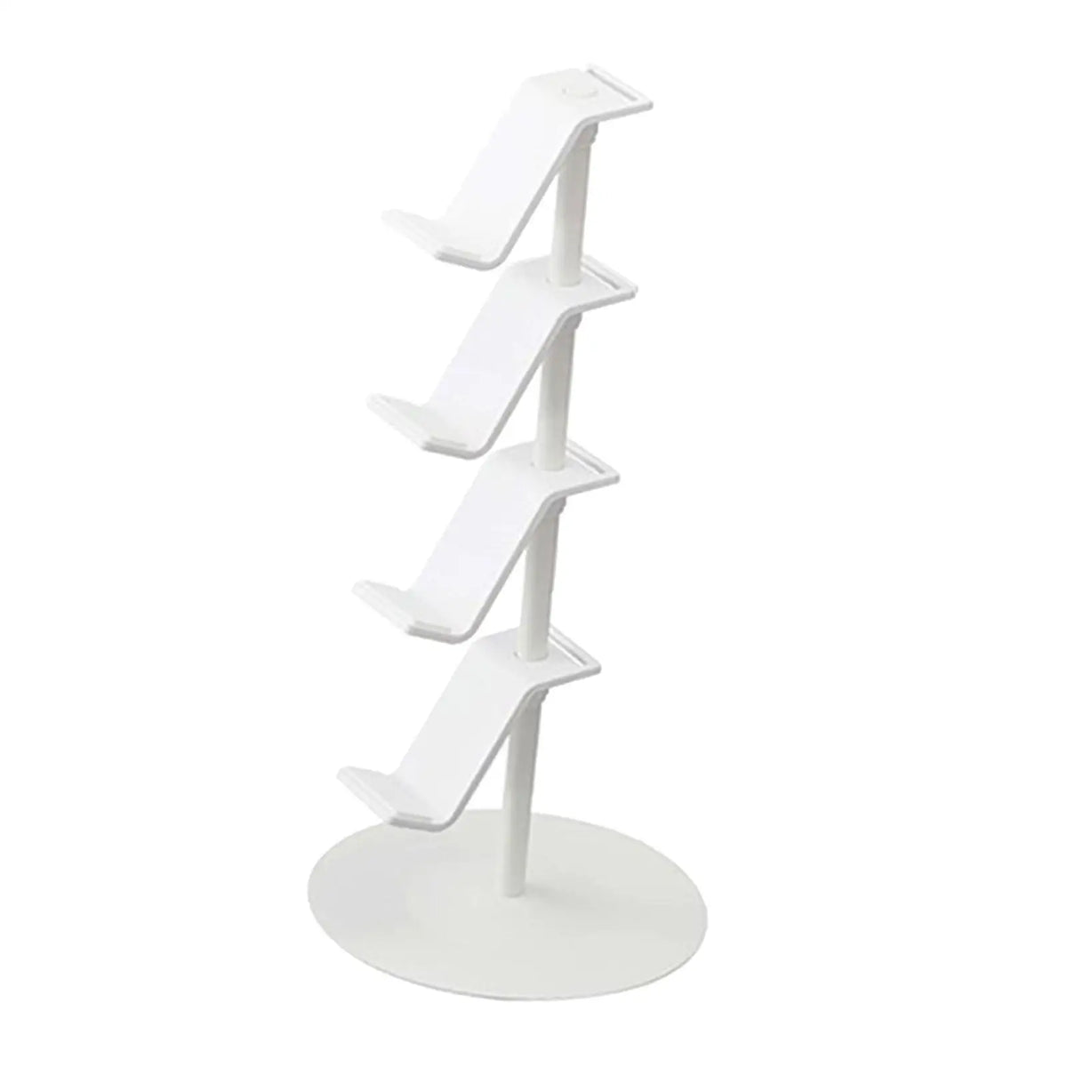 Four-Tier Controller and Headphone Stand, Adjustable Height Rack