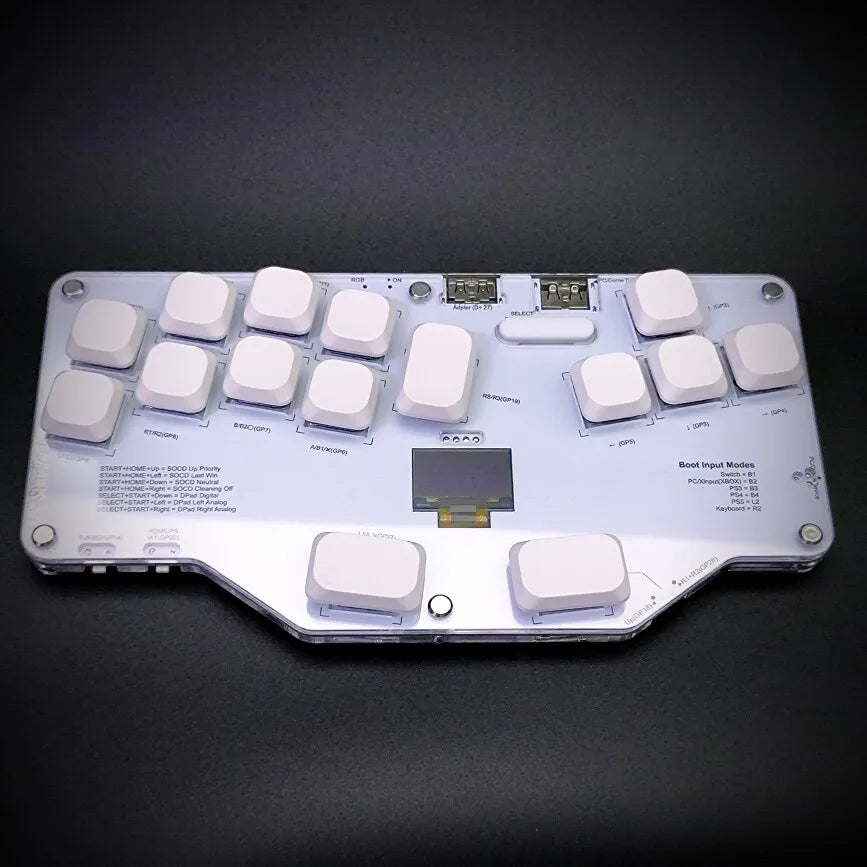 Mixbox Right Hand Combat Keyboard Customized RGB Ergonomics Wired Keyboard Low Axis Hot-swap Joystick Keyboard Accessories Gifts
