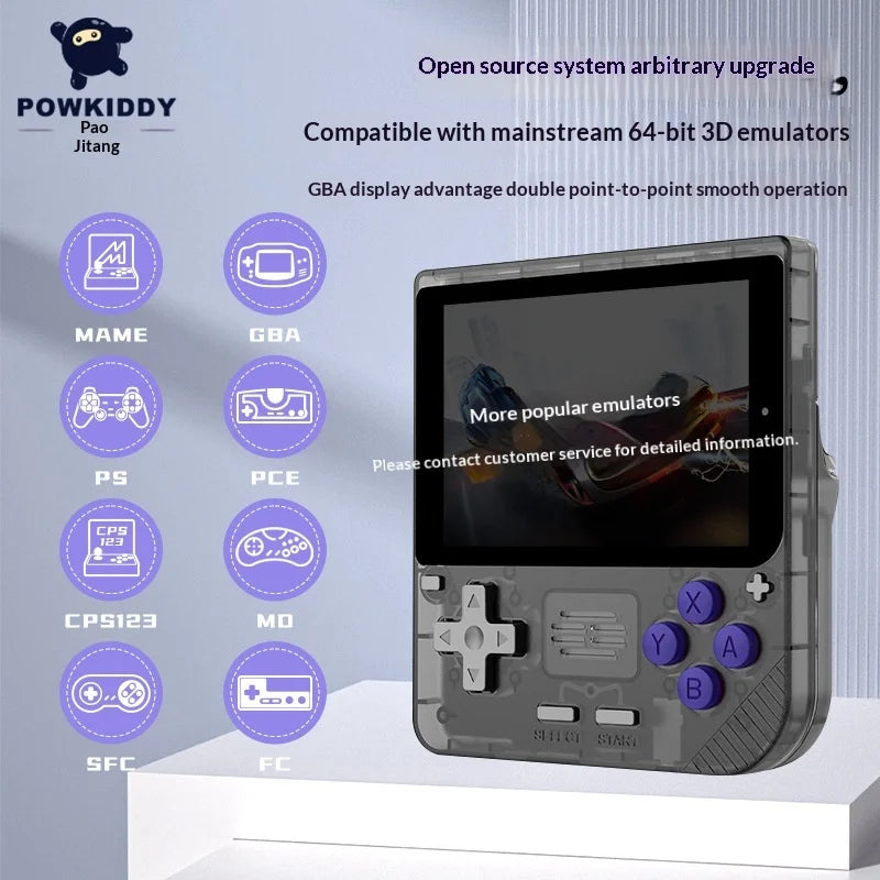 Powkiddy V10 Vertical Screen Retro Handheld Game Console 3.5 Inch