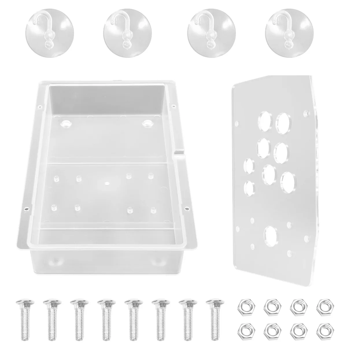 GET! DIY Arcade Joystick Acrylic Panel Case for Arcade Game Machine DIY Can Be Installed Joystick Button for Retro Video Game