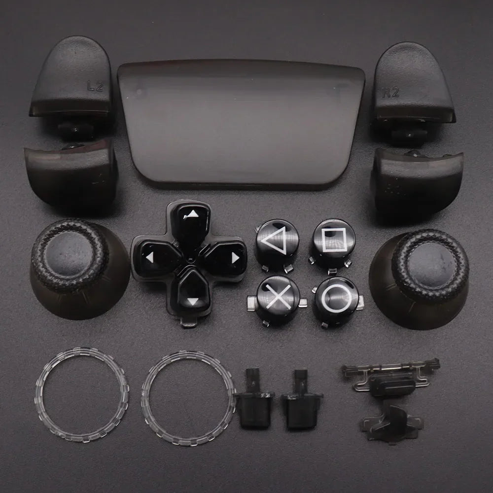Replacement Buttons Set D-Pad L1 R1 L2 R2 Trigger Button Key Accent Ring For PS5 V3 3.0 BDM-030 Controller