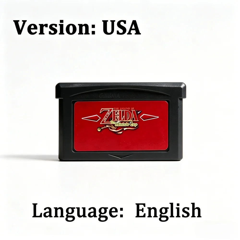GBA Game Cartridge 32 Bit Video Game Console Game Card Link To The Past Awakening DX Minish Cap Classic Boutique Collection