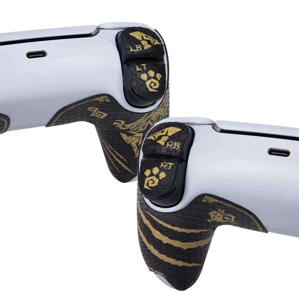 FINALORD PS5 DualSense Controller Grip Tape, Non-Slip, Gold