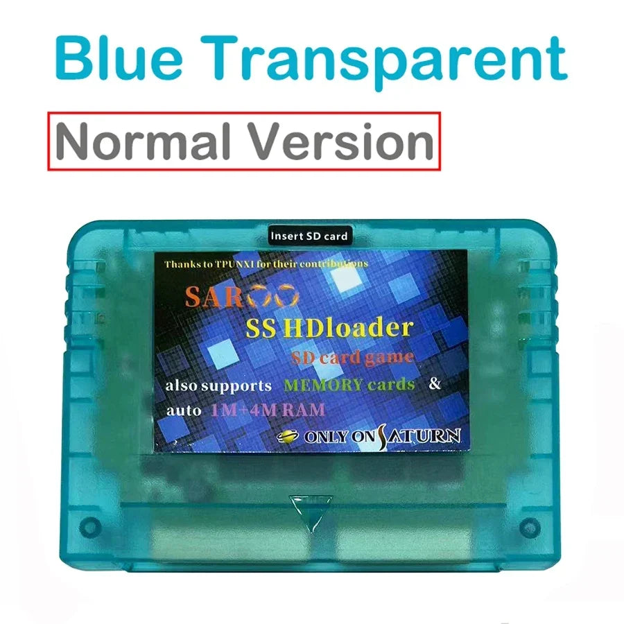 2025 Newest V0.7 SAROO SS HDloader Game Reader Cartridge Card Support SD TF Menory Cards Play Games Without CD for Saturn System